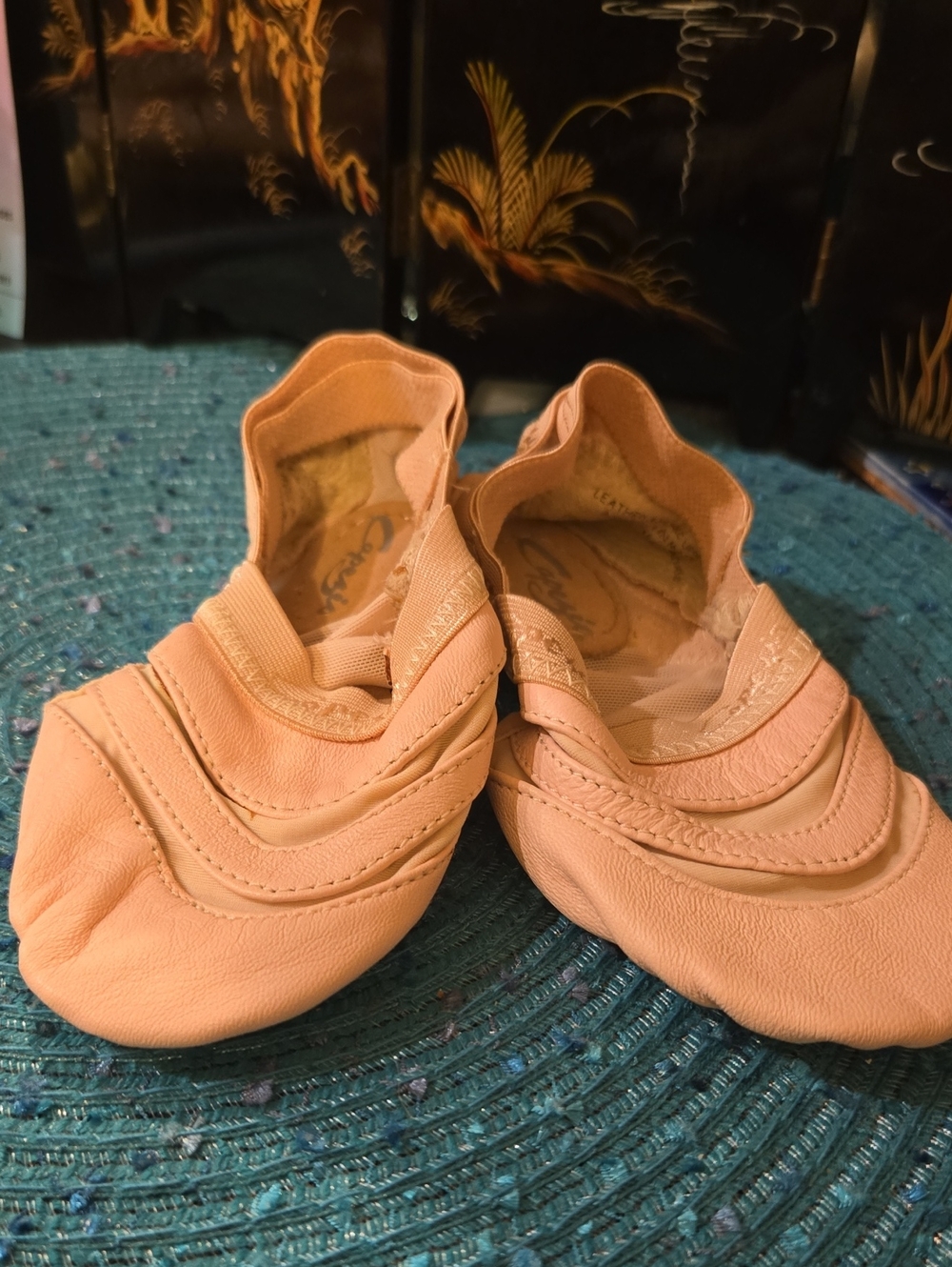 Capezio Kids Peach Ballet Slippers
